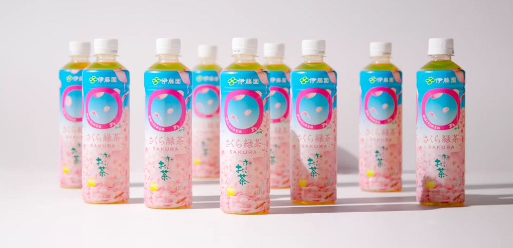株式会社伊藤園｜お～いお茶 〇（まろ）やか さくら緑茶パッケージ